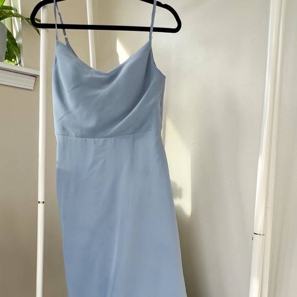 Azazie Dusty Blue Bridesmaid’s Dress - Picture 1 of 4